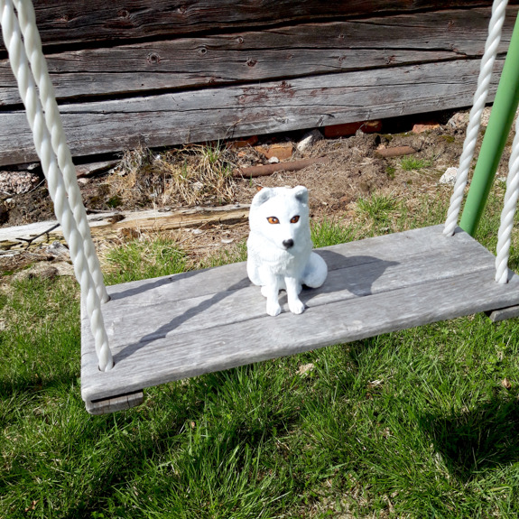 Fjällräven gungar.